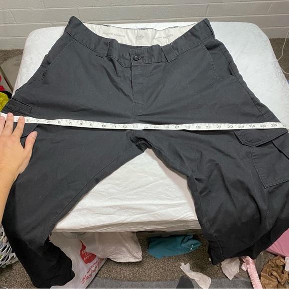 Dickies Flex Regular Straight Black Cargo Pants Work Wear Professional 36 x 32 - Picture 6 of 16